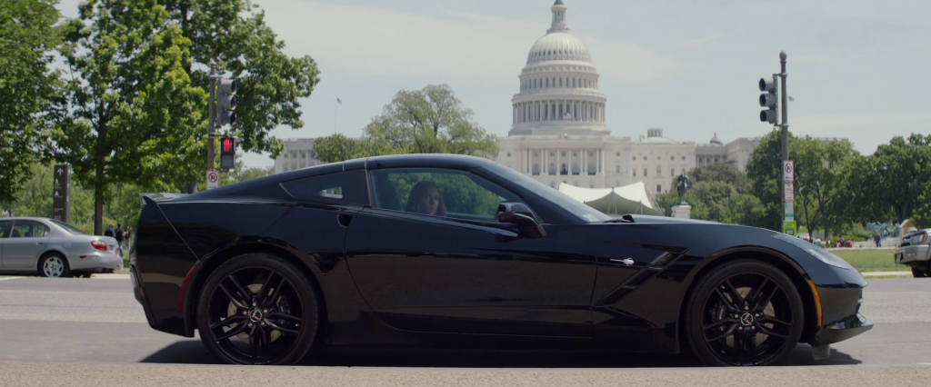 Seriously, this shot is perfectly centered on the Corvette while the background, featuring the fucking Capitol building, is off-balance. Sorry if this isn't the Capitol, I'm very Canadian.